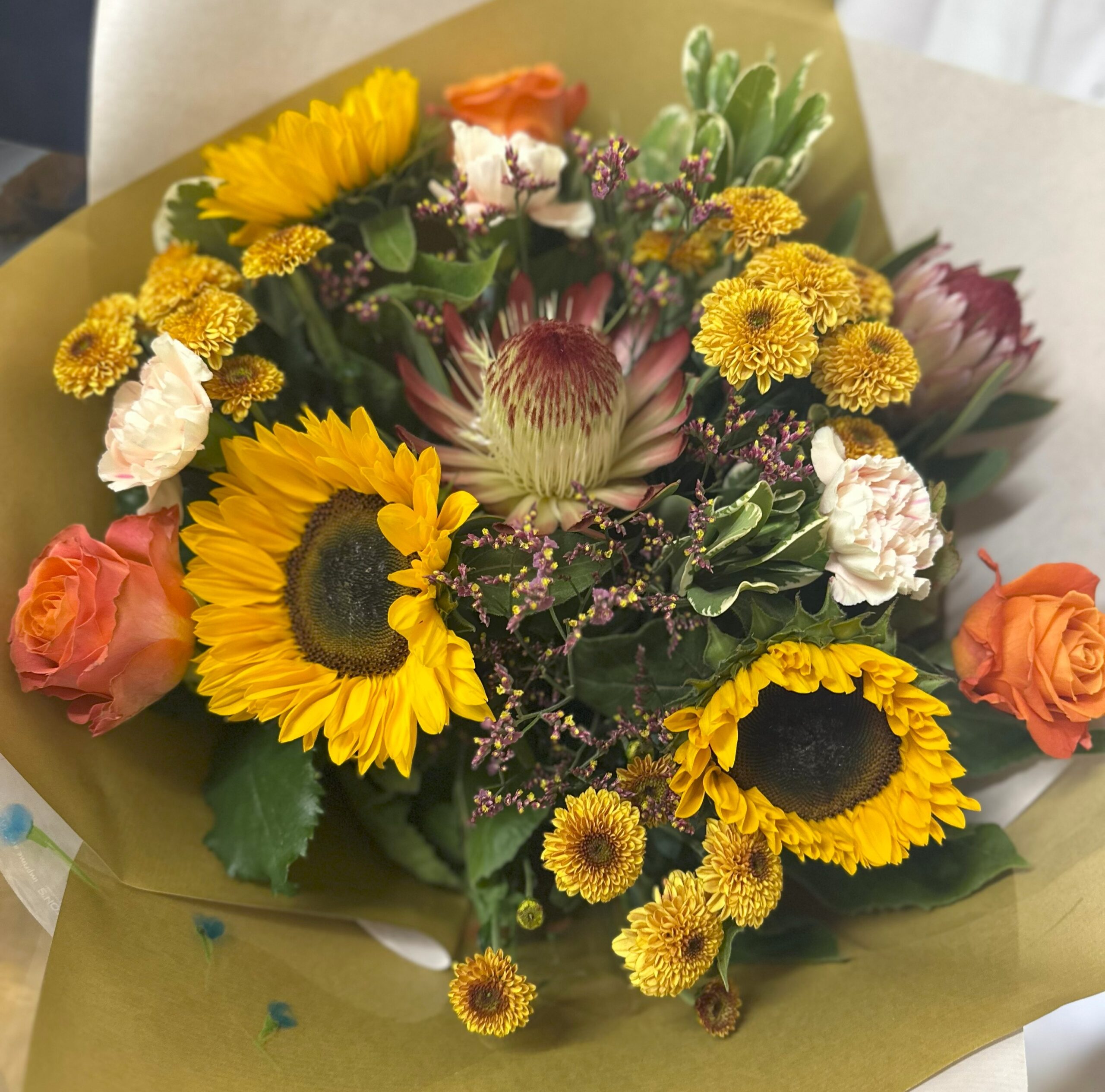 Autumnal Aqua Bouquet