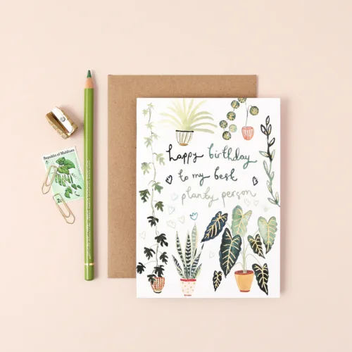 planty person birthday card