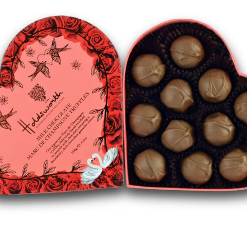 holdsworth,chocolate,champagne,truffles,heart,gift box